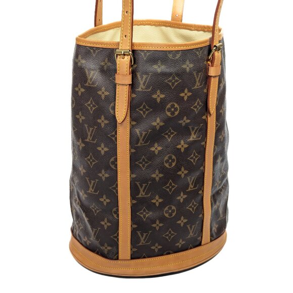 LOUIS VUITTON Bucket GM Monogram Canvas - Renewed Leather - Picture 14 of 15